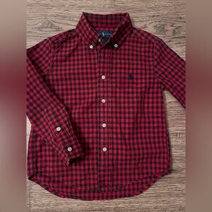 NWOT 4 Toddler Boy Button Down Ralph Lauren Polo